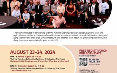 The Reunion Project to host a Denver town hall on Aging with HIV and Long-term Survival